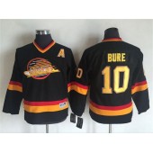 Vancouver Canucks #10 Pavel Bure Black Mitchell Ness Stitched Youth NHL Jersey