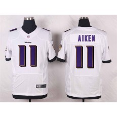 Baltimore Ravens 11 Kamar Aiken Elite White Nike NFL Jersey