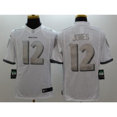 Baltimore Ravens 12 Jacoby Jones White Limited Platinum Nike Stitched NFL Jersey