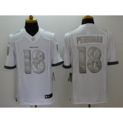 Baltimore Ravens 18 Breshad Perriman White Limited Platinum Nike Stitched NFL Jersey