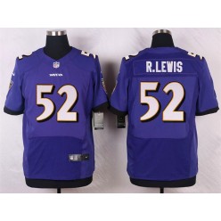 Baltimore Ravens 52 Ray Lewis Elite Purple Team Color Nike NFL Jersey