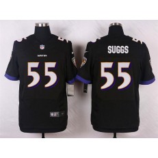 Baltimore Ravens 55 Terrell Suggs Elite Black Alternate Nike NFL Jersey