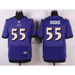 Baltimore Ravens 55 Terrell Suggs Elite Purple Team Color Nike NFL Jersey