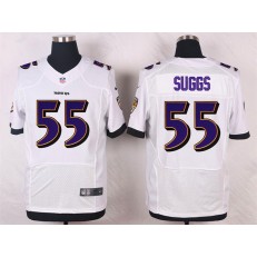 Baltimore Ravens 55 Terrell Suggs Elite White Nike NFL Jersey