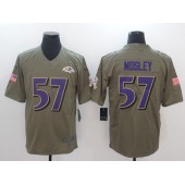 Baltimore Ravens 57 C.J. Mosley Olive 2017 Salute To Service Limited Nike NFL Jersey