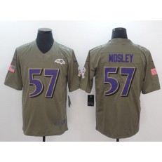 Baltimore Ravens 57 C.J. Mosley Olive 2017 Salute To Service Limited Nike NFL Jersey