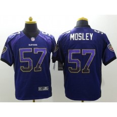 Baltimore Ravens 57 C.J. Mosley Purple Team Color Elite Drift Fashion Nike Stitched NFL Jersey