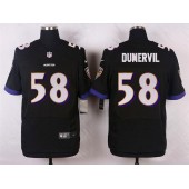 Baltimore Ravens 58 Elvis Dumervil Elite Black Alternate Nike NFL Jersey
