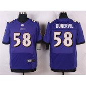 Baltimore Ravens 58 Elvis Dumervil Elite Purple Team Color Nike NFL Jersey