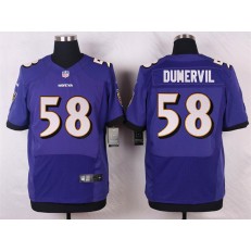 Baltimore Ravens 58 Elvis Dumervil Elite Purple Team Color Nike NFL Jersey