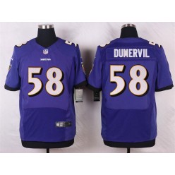 Baltimore Ravens 58 Elvis Dumervil Elite Purple Team Color Nike NFL Jersey