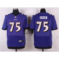 Baltimore Ravens 75 Jonathan Ogden Elite Purple Team Color Nike NFL Jersey