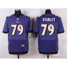 Baltimore Ravens 79 Ronnie Stanley Elite Purple Team Color Nike NFL Jersey