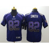 Baltimore Ravens 82 Torrey Smith Purple Team Color Elite Drift Fashion Nike Stitched NFL Jersey