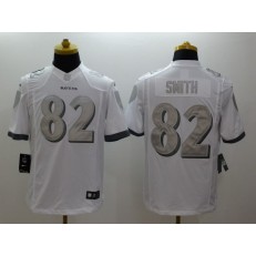 Baltimore Ravens 82 Torrey Smith White Limited Platinum Nike Stitched NFL Jersey