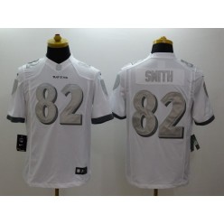 Baltimore Ravens 82 Torrey Smith White Limited Platinum Nike Stitched NFL Jersey
