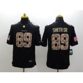 Baltimore Ravens 89 Steve Smith SR Black Limited Salute to Service Nike Stitched NFL Jersey
