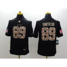 Baltimore Ravens 89 Steve Smith SR Black Limited Salute to Service Nike Stitched NFL Jersey