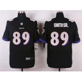 Baltimore Ravens 89 Steve Smith SR Elite Black Alternate Nike NFL Jersey