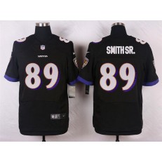 Baltimore Ravens 89 Steve Smith SR Elite Black Alternate Nike NFL Jersey