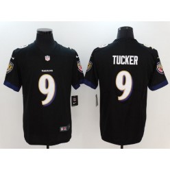 Baltimore Ravens 9 Justin Tucker Black Vapor Untouchable Limited Nike Stitched NFL Jersey