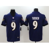 Baltimore Ravens 9 Justin Tucker Purple Vapor Untouchable Limited Nike Stitched NFL Jersey