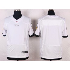 Baltimore Ravens Blank Elite White Nike NFL Jersey