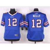 Buffalo Bills #12 Jim Kelly Blue Men Stitched Nike NFL New Elite Jersey