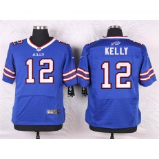 Buffalo Bills #12 Jim Kelly Blue Men Stitched Nike NFL New Elite Jersey