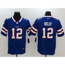 Buffalo Bills #12 Jim Kelly Royal Blue Team Color Men Stitched Nike NFL Game Jersey