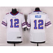 Buffalo Bills #12 Jim Kelly White Men Stitched Nike NFL New Elite Jersey