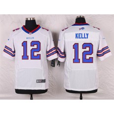 Buffalo Bills #12 Jim Kelly White Men Stitched Nike NFL New Elite Jersey