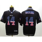 Buffalo Bills #14 Sammy Watkins Black Men Stitched Elite USA Flag Fashion Nike NFL Jersey