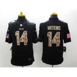 Buffalo Bills #14 Sammy Watkins Black Men's Stitched Nike NFL Limited Salute to Service Jersey