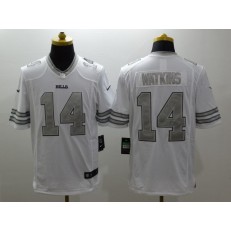 Buffalo Bills #14 Sammy Watkins White Men Stitched Nike NFL Limited Platinum Jersey
