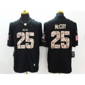 Buffalo Bills #25 LeSean McCoy Black Men's Stitched Nike NFL Limited Salute to Service Jersey