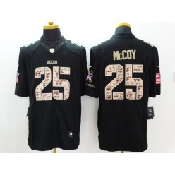 Buffalo Bills #25 LeSean McCoy Black Men's Stitched Nike NFL Limited Salute to Service Jersey