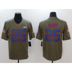 Buffalo Bills #25 LeSean McCoy Olive 2017 Salute To Service Limited Nike Men Jersey