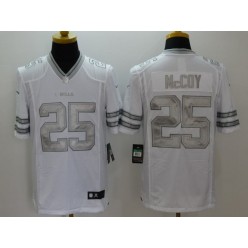 Buffalo Bills #25 LeSean McCoy White Men Stitched Nike NFL Limited Platinum Jersey