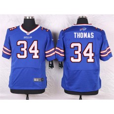 Buffalo Bills #34 Thurman Thomas Blue Men Stitched Nike NFL New Elite Jersey