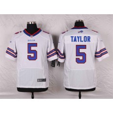 Buffalo Bills #5 Tyrod Taylor White Men Stitched Nike NFL New Elite Jersey