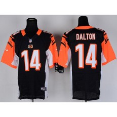 Cincinnati Bengals #14 Andy Dalton Black Game Football Nike NFL Jersey