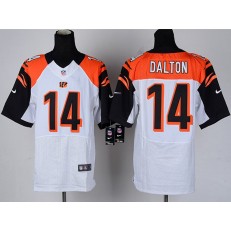 Cincinnati Bengals #14 Andy Dalton White Game Football Nike NFL Jersey
