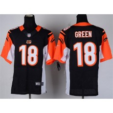 Cincinnati Bengals #18 AJ Green Black Game Football Nike NFL Jersey