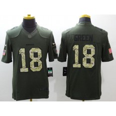 Cincinnati Bengals #18 AJ Green Green Salute To Service Limited Nike NFL Men Jersey