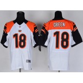 Cincinnati Bengals #18 AJ Green White Game Football Nike NFL Jersey