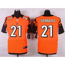 Cincinnati Bengals #21 Darqueze Dennard Orange Alternate Men's Football Elite Nike NFL Jersey
