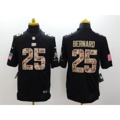 Cincinnati Bengals #25 Giovani Bernard Black Men Stitched Nike NFL Limited Salute to Service Jersey
