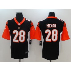 Cincinnati Bengals #28 Joe Mixon Black Vapor Untouchable Limited Men Nike NFL Jersey