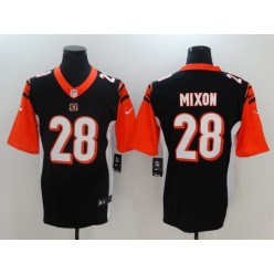 Cincinnati Bengals #28 Joe Mixon Black Vapor Untouchable Limited Men Nike NFL Jersey